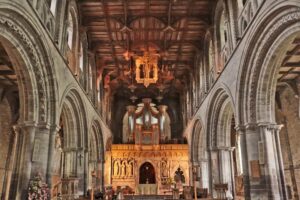 Talk – Matthew Reeve:  ‘Henry de Gower’s Choir Screen at St Davids Cathedral’. March 30th (6 pm). Online.